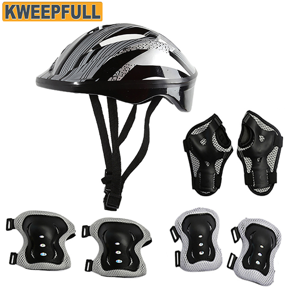 Youth Cycling Gear - 子供用自転車用ヘルメット保護具セット,幼児用,膝パッド,肘パッド,ベビーカー用手首ガード,サイクリング