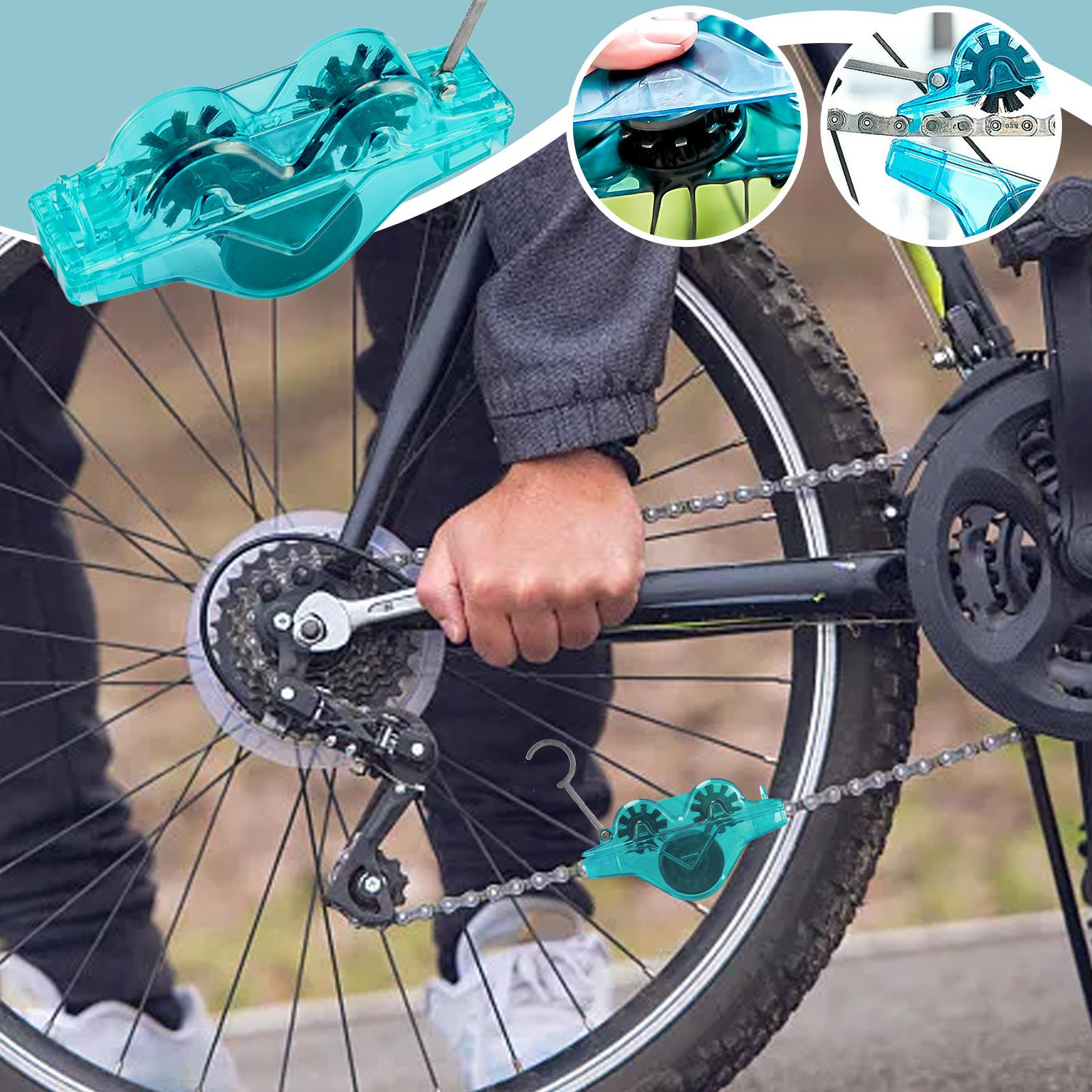 Cycling Gear And Accessories - 自転車チェーンクリーナー サイクリングアクセサリー 360度ブラシ付き 自転車ギアクリーナー チェーンクリーニングツール 家庭用ガレージ用