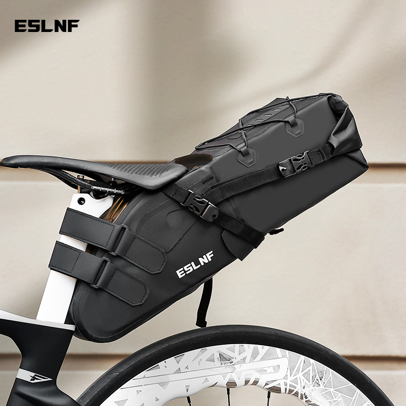 Cycling Gear Storage - ESLNF反射防水MTB 10L大容量サドルバッグ 自転車バッグ サイクリングバッグ アウトドアスポーツや旅行用