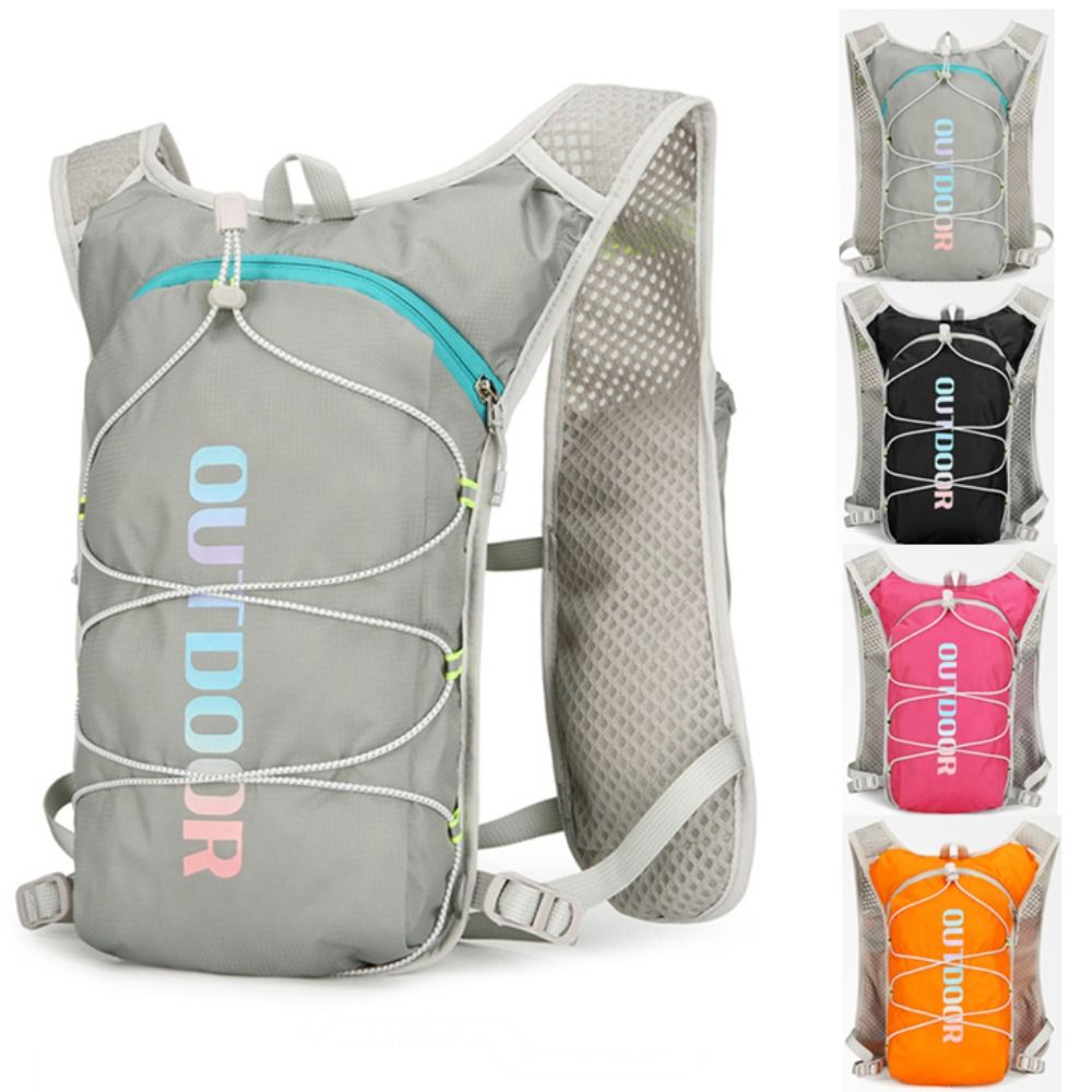 Cycling Gear Backpack - ユニセックスナイロンアウトドアクライミングバックパック超軽量安全反射サイクリングデイパック通気性防水ハイドレーションバックパック
