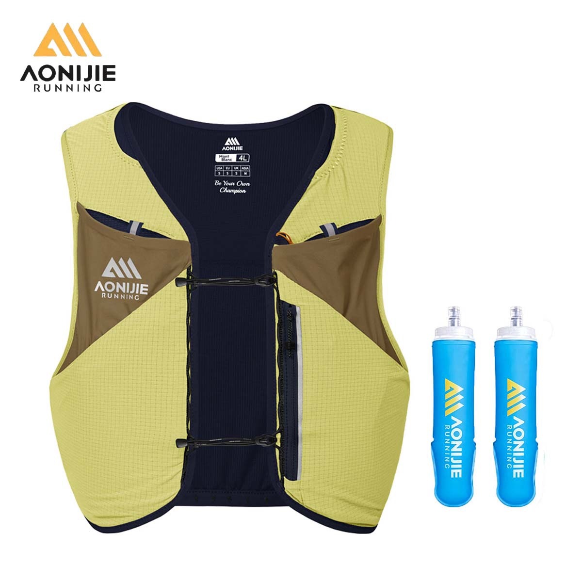 Cycling Gear Backpack - AONIJIE MB 4L 軽量トレイルランニングバックパック マルチコンパートメント収納 スティックホルダー付き