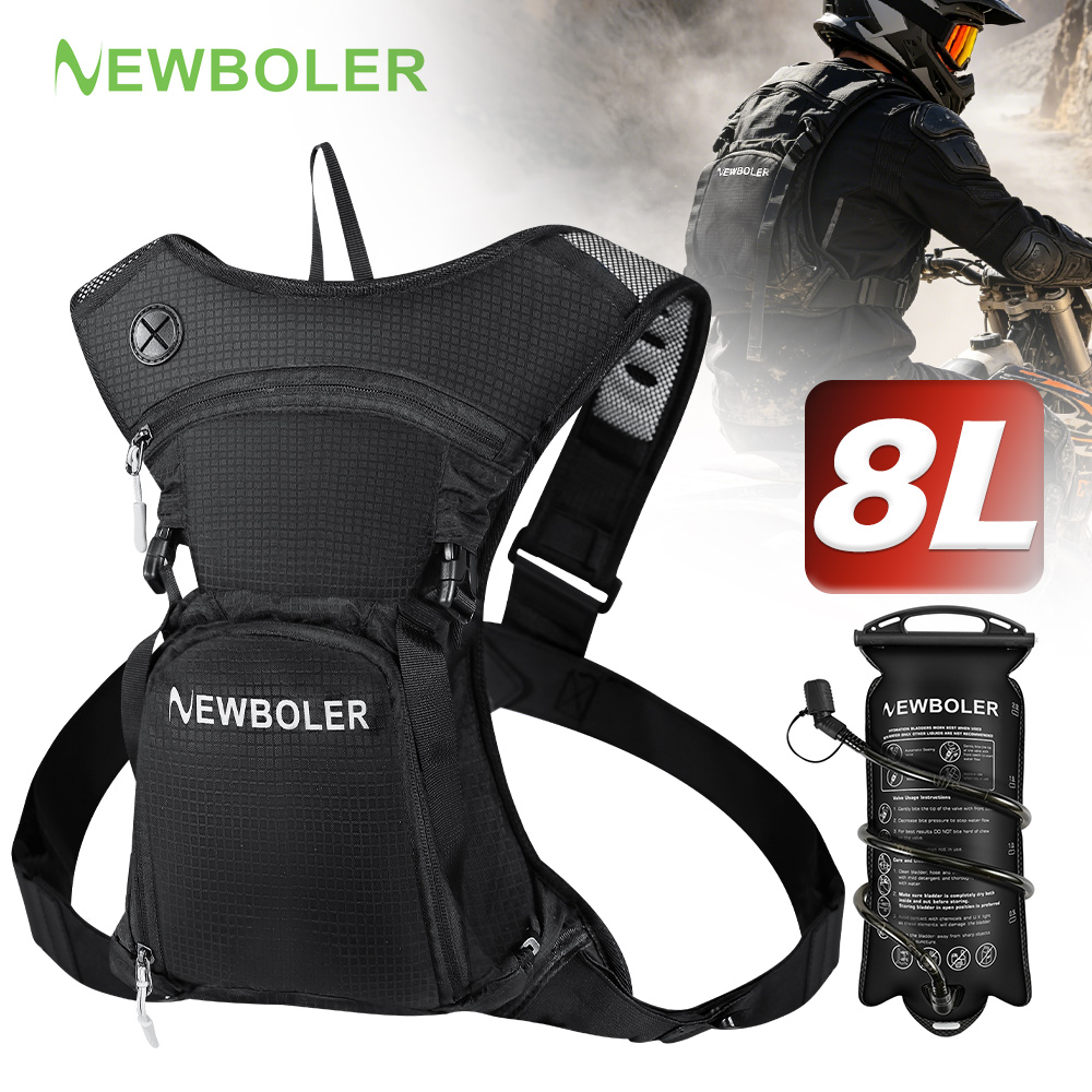 Cycling Gear Storage - NEWBOLER 8L オートバイサイクリング水分補給パック MTB オフロードモトクロスウォーターバックパックスポーツマウンテンバイクウォーターバッグ