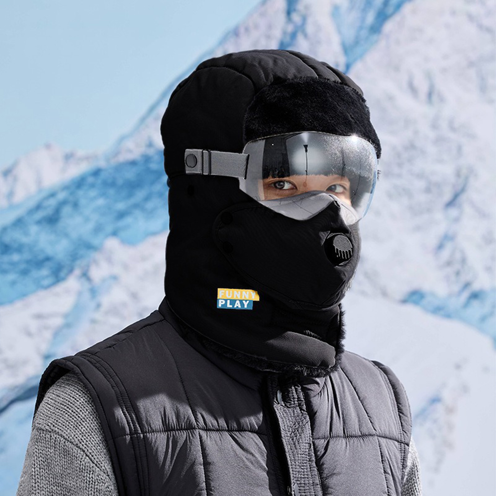 Cycling Gear For Cold Weather - サーマルウィンターハット フリース裏地付き 厚手の帽子 寒い天候用 サイクリング スキー