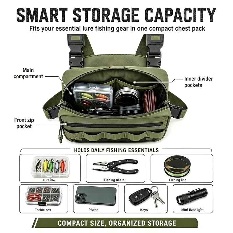 Cycling Gear Storage - 釣り用ボックスポケットバッグクイックアクセス餌収納防湿屋外釣り道具ハイキングサイクリング日常使用アクセサリー