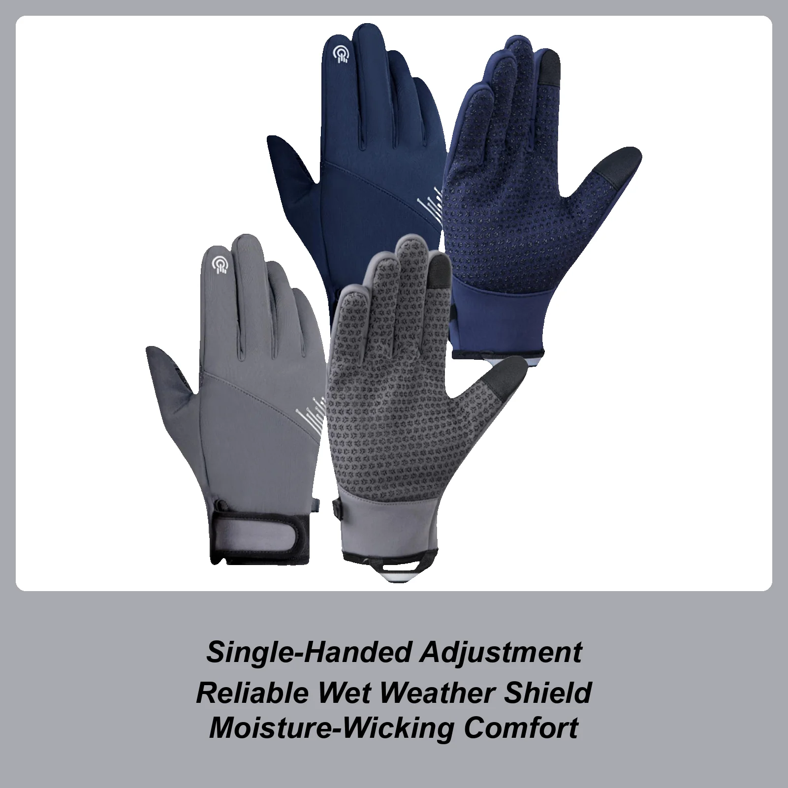 Cycling Gear For Cold Weather - 冬用手袋 防風 タッチスクリーン対応 防寒グッズ スノーグローブ タッチスクリーン対応