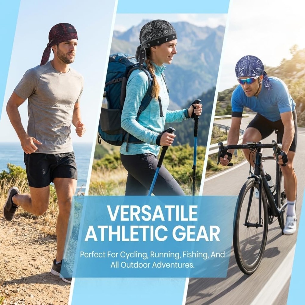 1-5 個冷却スカルキャップヘルメットライナー通気性汗吸収ヘ - Cycling Gear And Accessories のレビューと価格