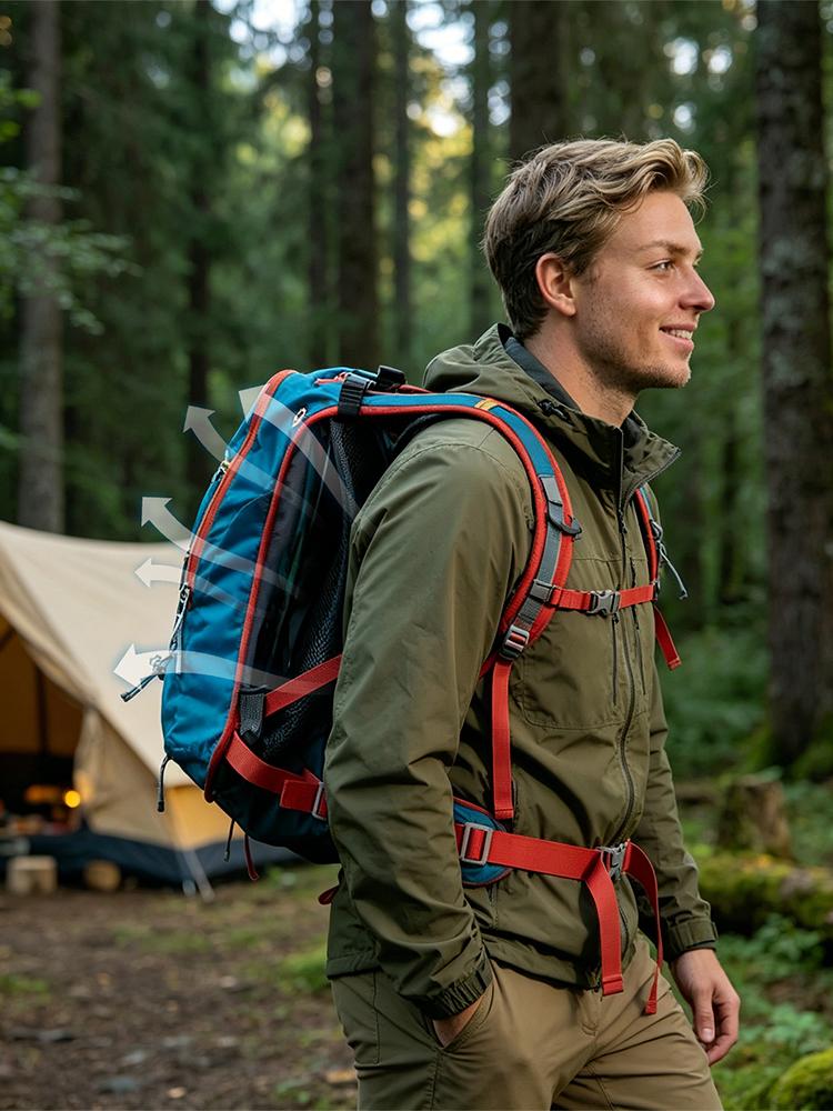 バックパック換気クッション 調節可能なエアフロースペーサー  - Cycling Gear Backpack のレビューと価格