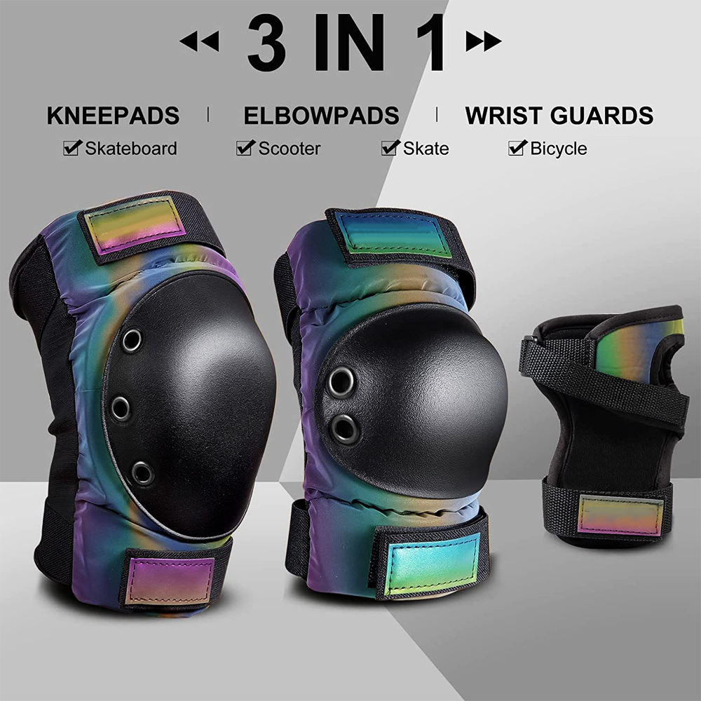 6 個の子供用ユーススポーツ保護具セット膝肘手首パッドローラ - Youth Cycling Gear のレビューと価格