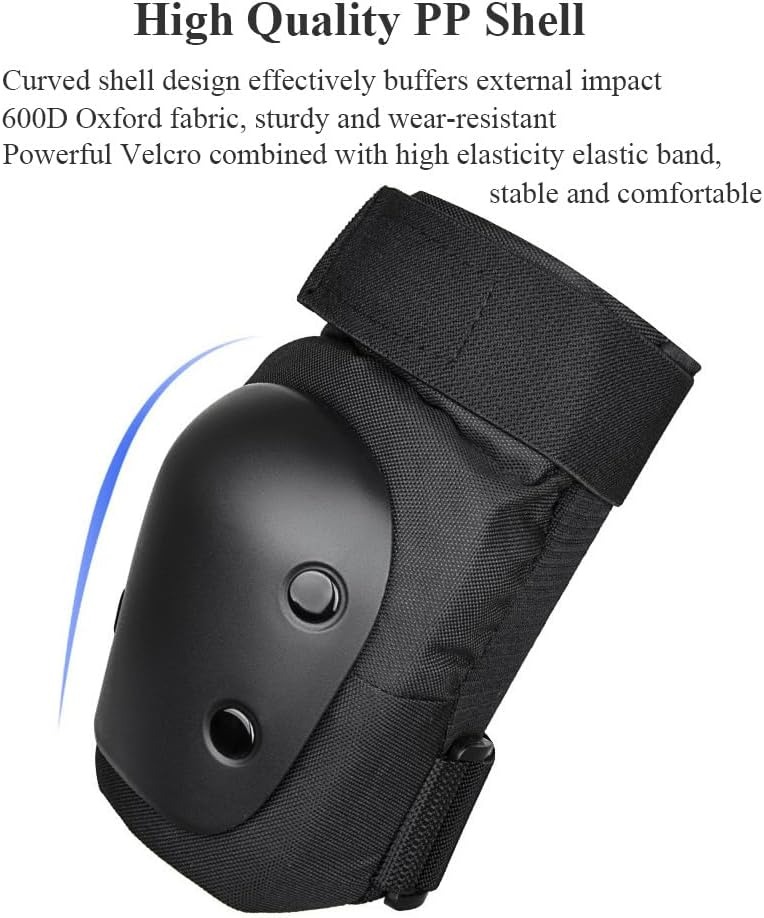膝パッド、肘パッド、リストガード 大人・青少年向け 6 in - Youth Cycling Gear のレビューと価格