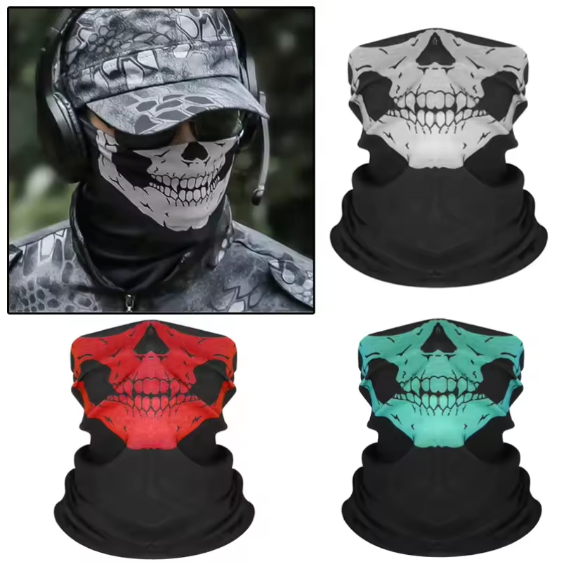 スカルメンズバラクラバスキーマスクサイクリングキャップスノー - Cycling Gear And Accessories のレビューと価格
