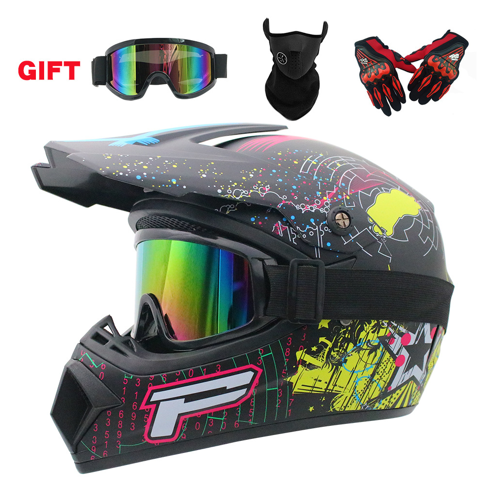 子供と青少年向けのダートバイクギア：フルフェイスヘルメット、 - Youth Cycling Gear のレビューと価格