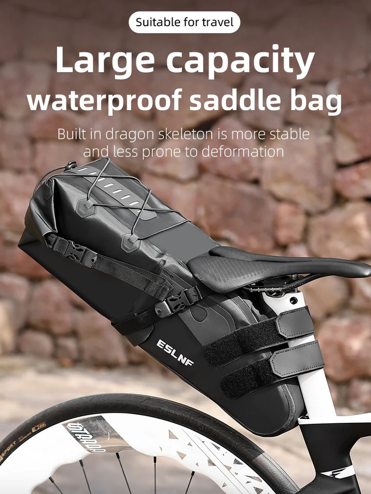 ESLNF反射防水MTB 10L大容量サドルバッグ 自転車バ - Cycling Gear Storage のレビューと価格