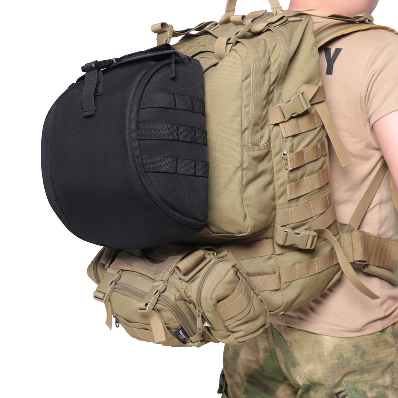戦術ヘルメット収納バッグ MOLLE アウトドアキャリーパッ - Cycling Gear Storage のレビューと価格