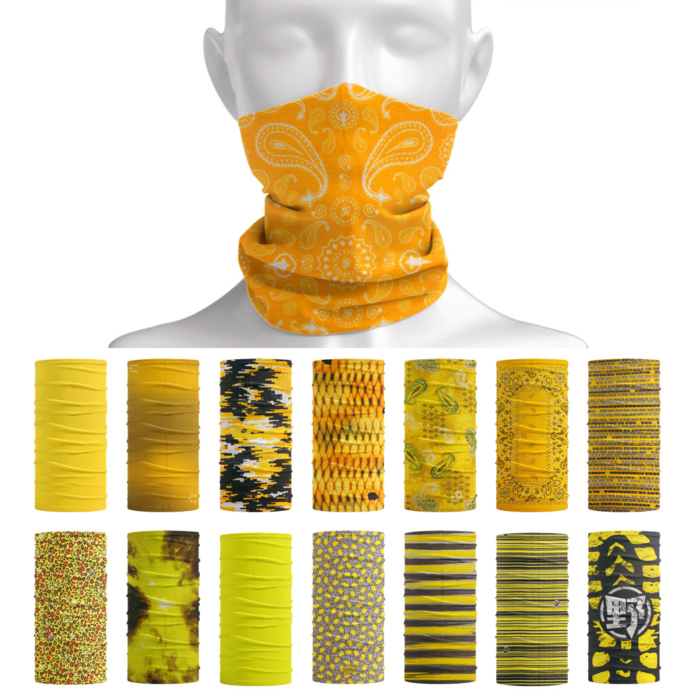 男性と女性のための明るい色のチューブ,アウトドアスポーツ,バ - Yellow Cycling Gear のレビューと価格