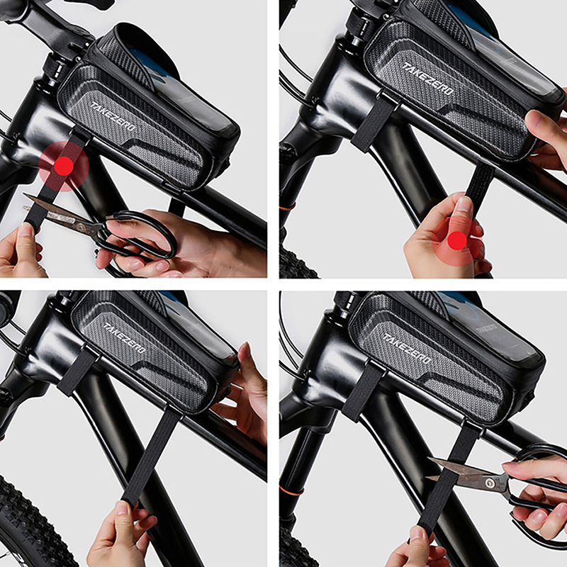 新しい自転車バッグ防水タッチスクリーンサイクリングバッグトッ - Cycling Gear Storage のレビューと価格