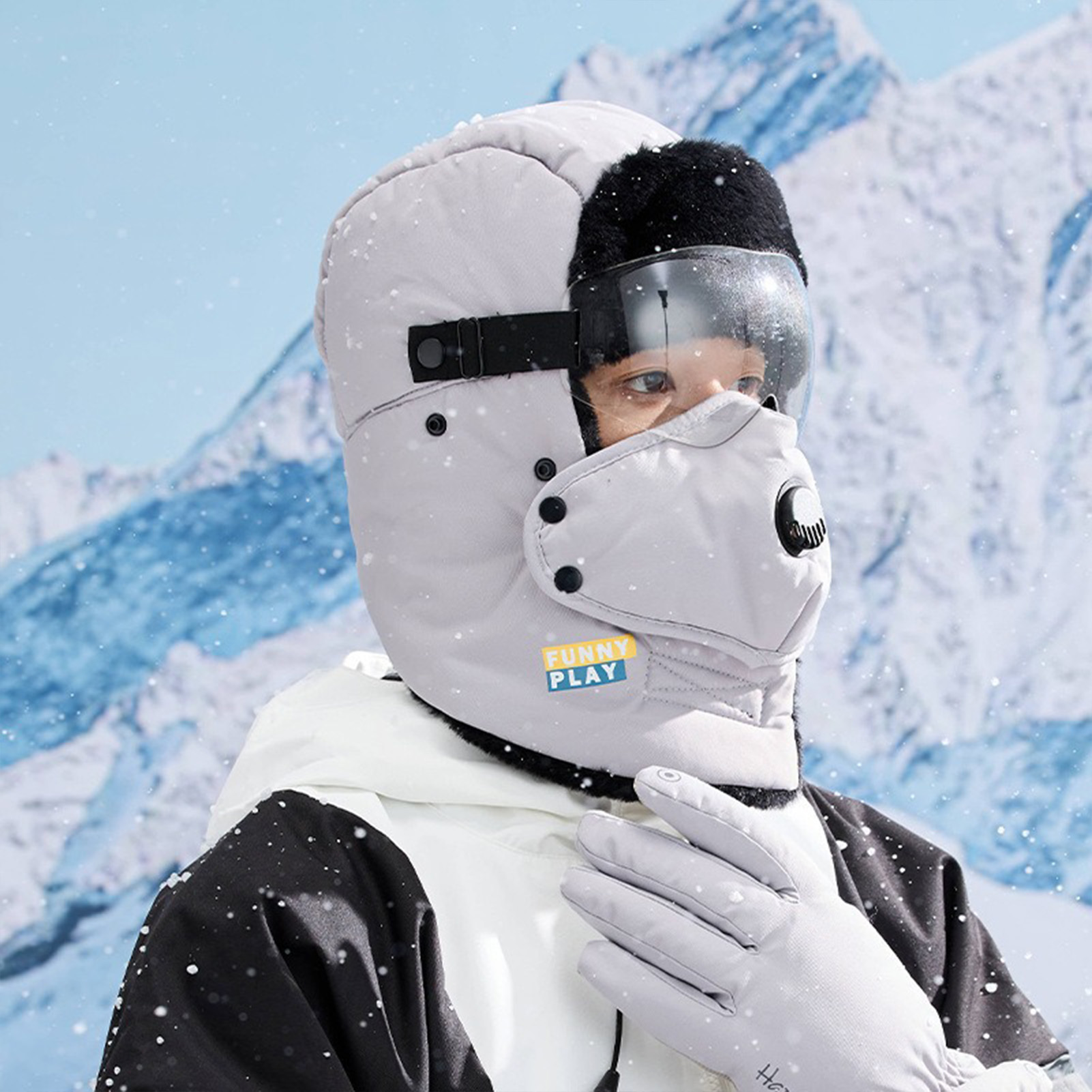 サーマルウィンターハット フリース裏地付き 厚手の帽子 寒い - Cycling Gear For Cold Weather のレビューと価格