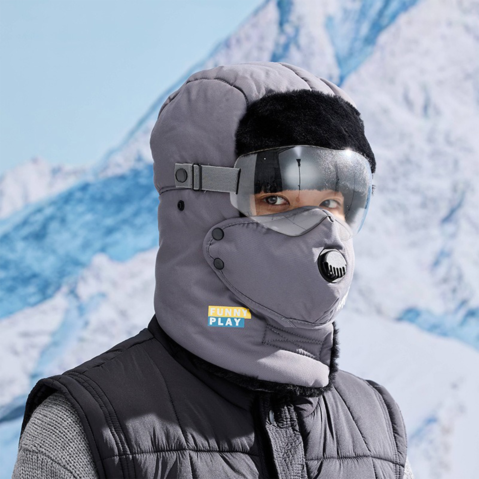 サーマルウィンターハット フリース裏地付き 厚手の帽子 寒い - Cycling Gear For Cold Weather のレビューと価格