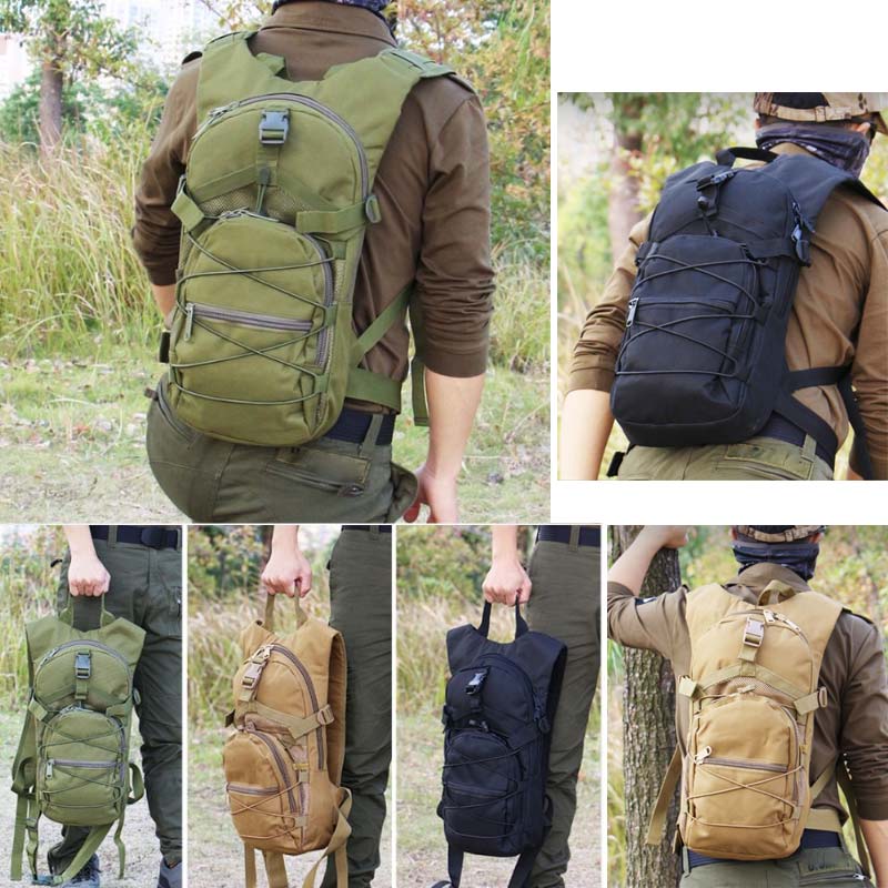 Molleタクティカルバックパック、800dオックスフォード - Cycling Gear Storage のレビューと価格