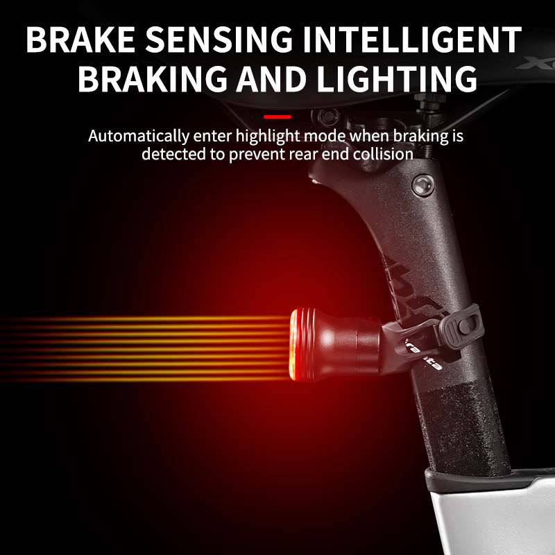 自転車スマート自動ブレーキ感知テールライトサイクリングテール - Bike Tail Light のレビューと価格