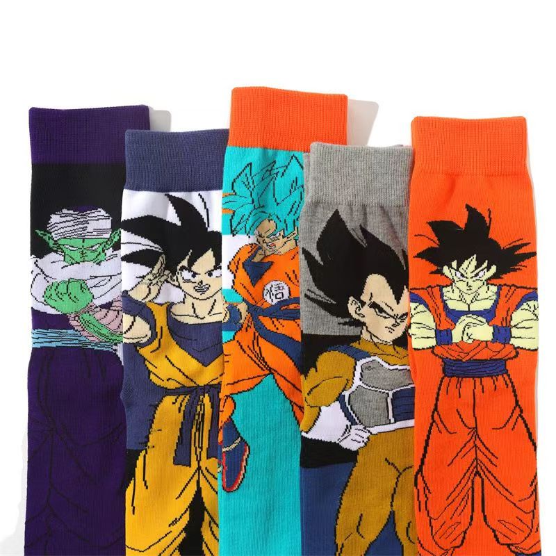 アニメドラゴンボールヒップホップストリートスタイル漫画靴下男 - Cycling Gear And Accessories のレビューと価格