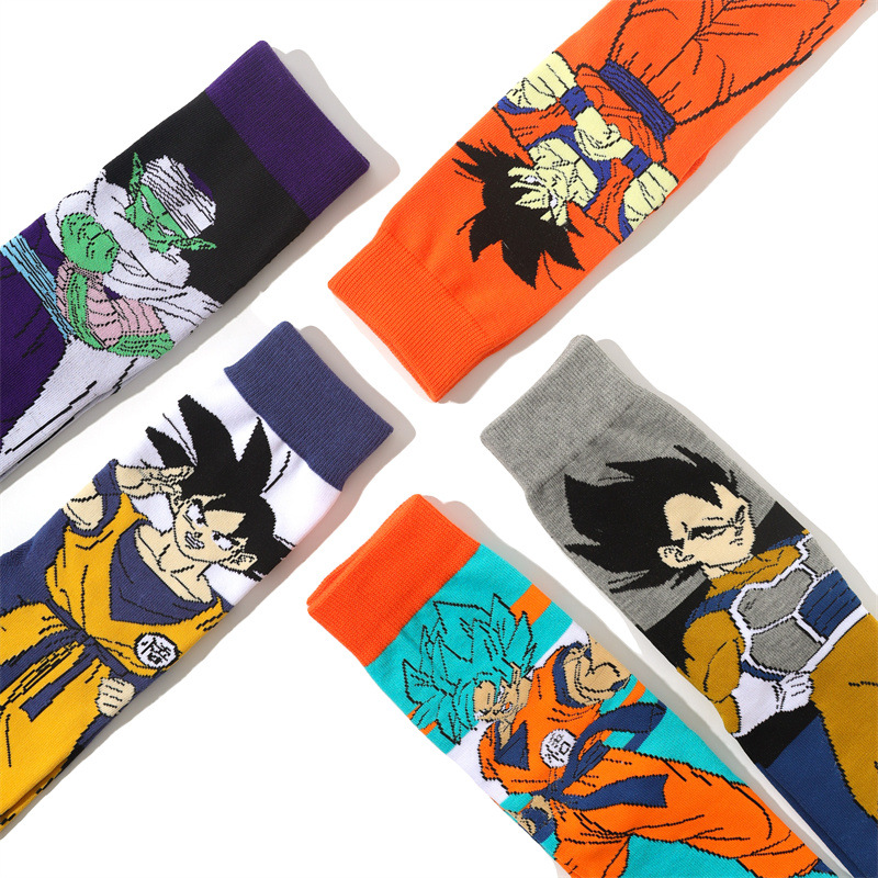 アニメドラゴンボールヒップホップストリートスタイル漫画靴下男 - Cycling Gear And Accessories のレビューと価格