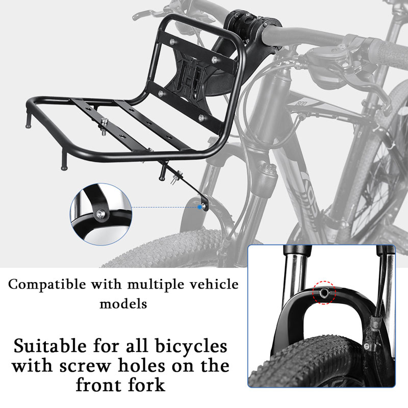 自転車フロントラックアルミ合金多機能自転車フロントラックMT - Cycling Gear Storage のレビューと価格