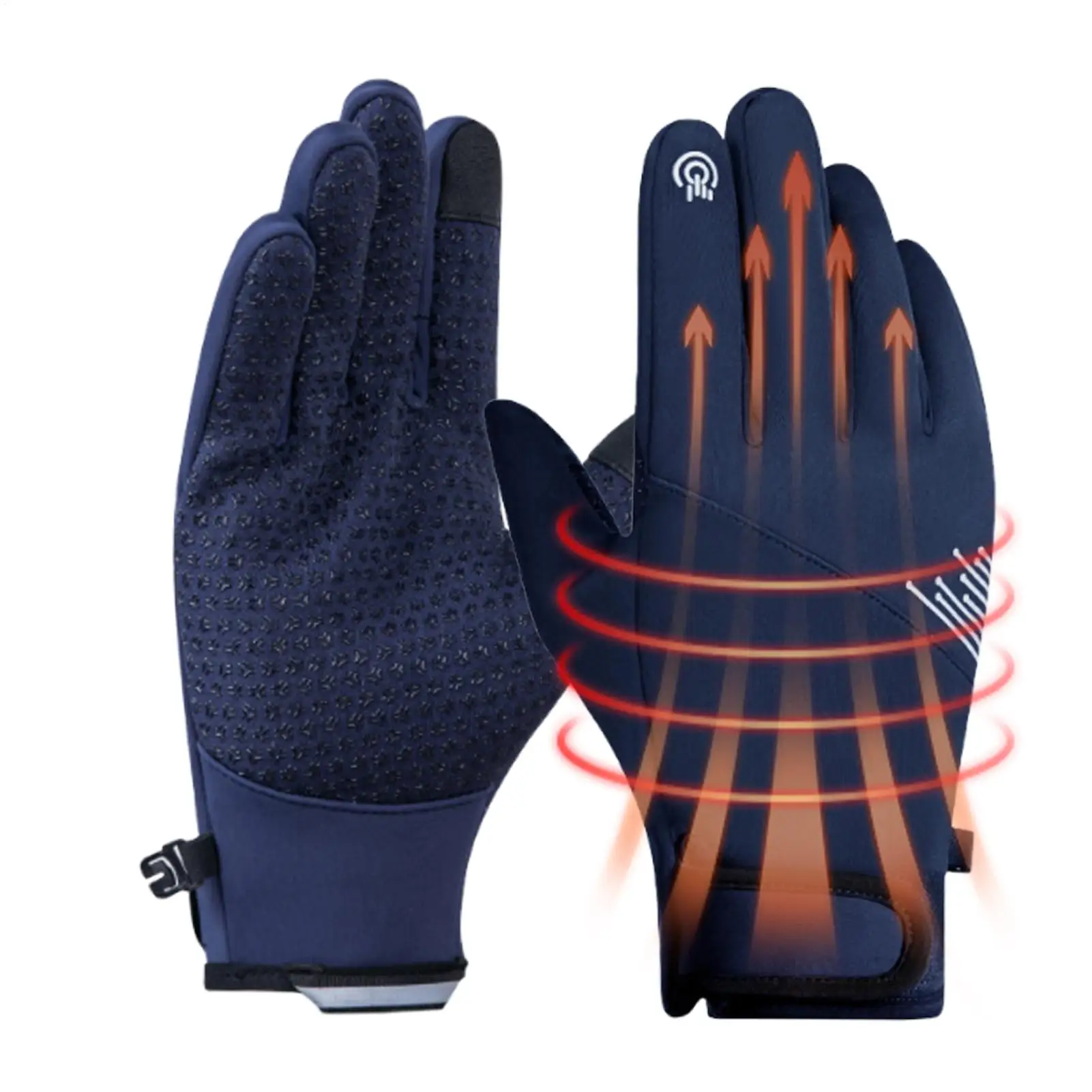 防風性のある暖かいタッチスクリーン対応冬用手袋 - スキー、 - Cycling Gear For Cold Weather のレビューと価格