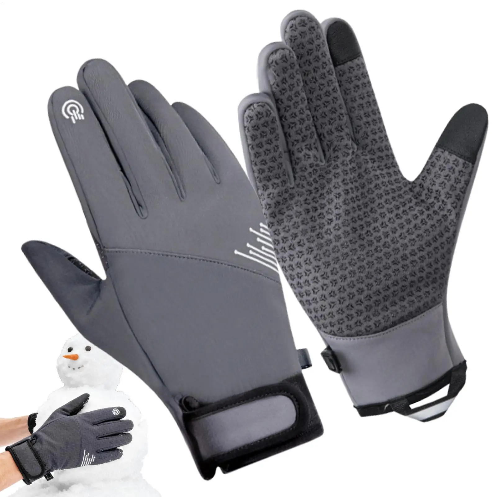 冬用手袋 防風 タッチスクリーン対応 防寒グッズ スノーグロ - Cycling Gear For Cold Weather のレビューと価格